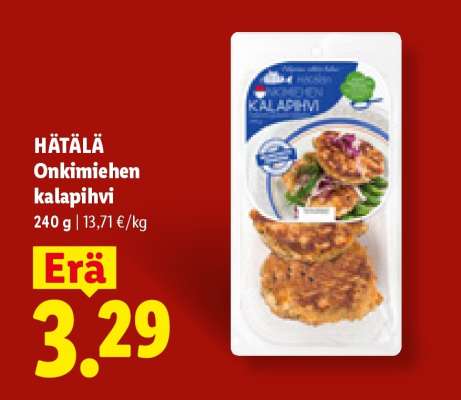 HÄTÄLÄ Onkimiehen kalapihvi