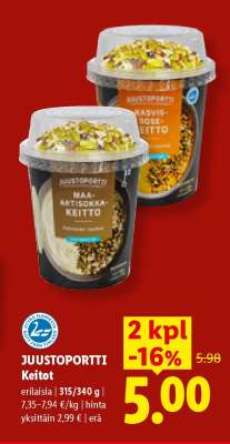 JUUSTOPORTTI Keitot