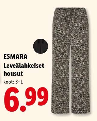ESMARA Leveälahkeiset housut