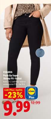 ESMARA Push Up Super Skinny Fit -farkut