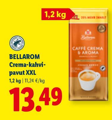 BELLAROM Crema-kahvipavut XXL