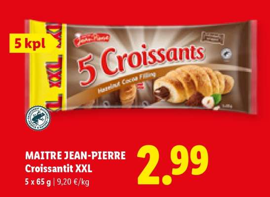 MAÎTRE JEAN-PIERRE Croissantit XXL