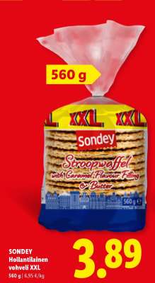 Sondey Hollantilainen vohveli XXL