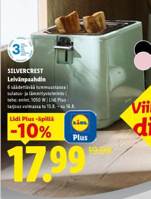 SILVERCREST Leivänpaahdin