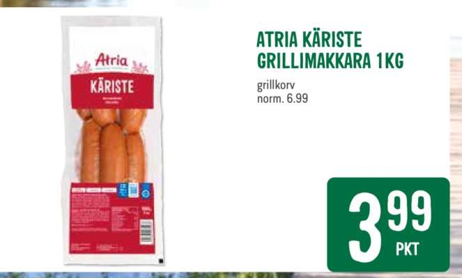 ATRIA KÄRISTE GRILLIMAKKARA 1 KG