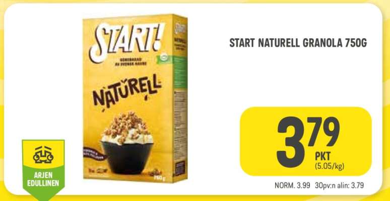 START NATURELL GRANOLA 750G