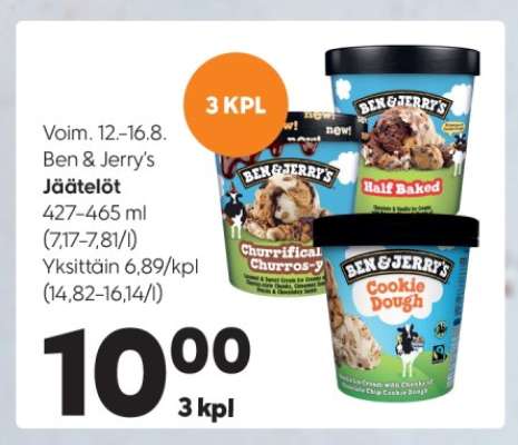 Ben & Jerry's Jäätelöt