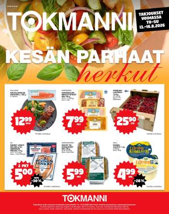 Tokmanni tarjoukset  - 13.08.2026 - 16.08.2026.