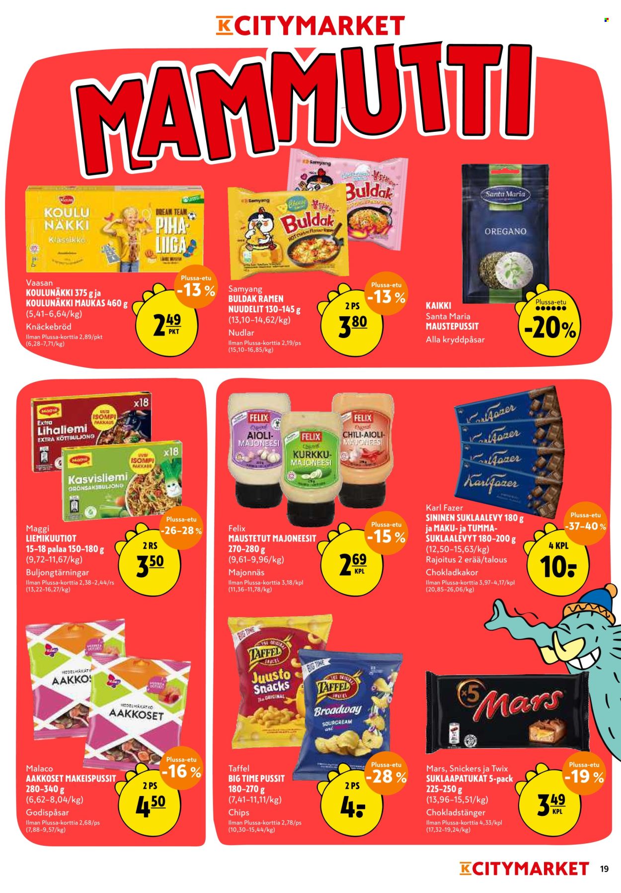 K-citymarket tarjoukset - 13.08.2026 - 16.08.2026. Sivu 19