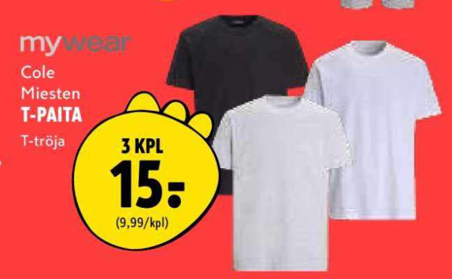 mywear Cole Miesten T-PAITA