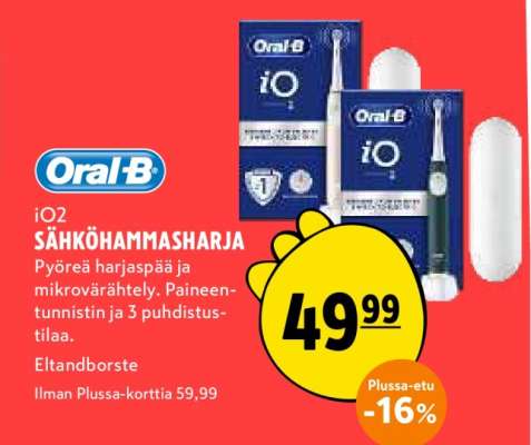 Oral-B iO2 SÄHKÖHAMMASHARJA
