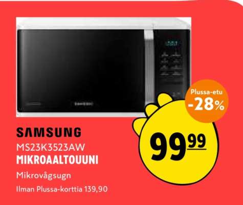 SAMSUNG MS23K3523AW MIKROAALTOUUNI