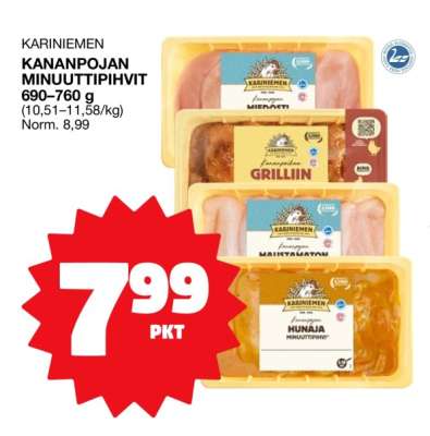 Kariniemen KANANPOJAN MINUUTTIPIHVIT