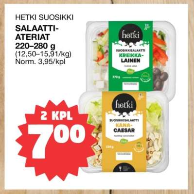 Hetki Suosikki Salaattiateriat