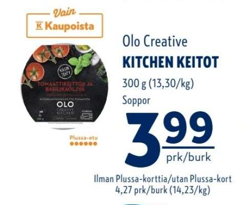 OLO CREATIVE KITCHEN KEITOT