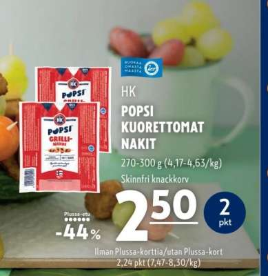 HK POPSI KUORETTOMAT NAKIT