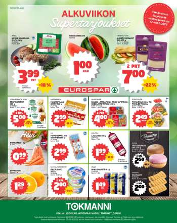 Tokmanni tarjoukset  - 17.08.2026 - 19.08.2026.