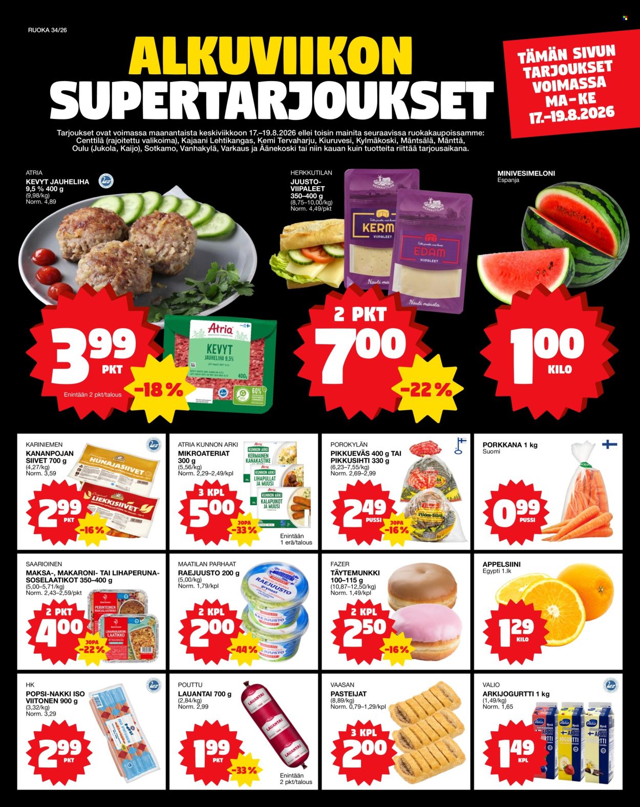 Tokmanni tarjoukset - 17.08.2026 - 19.08.2026. Sivu 1