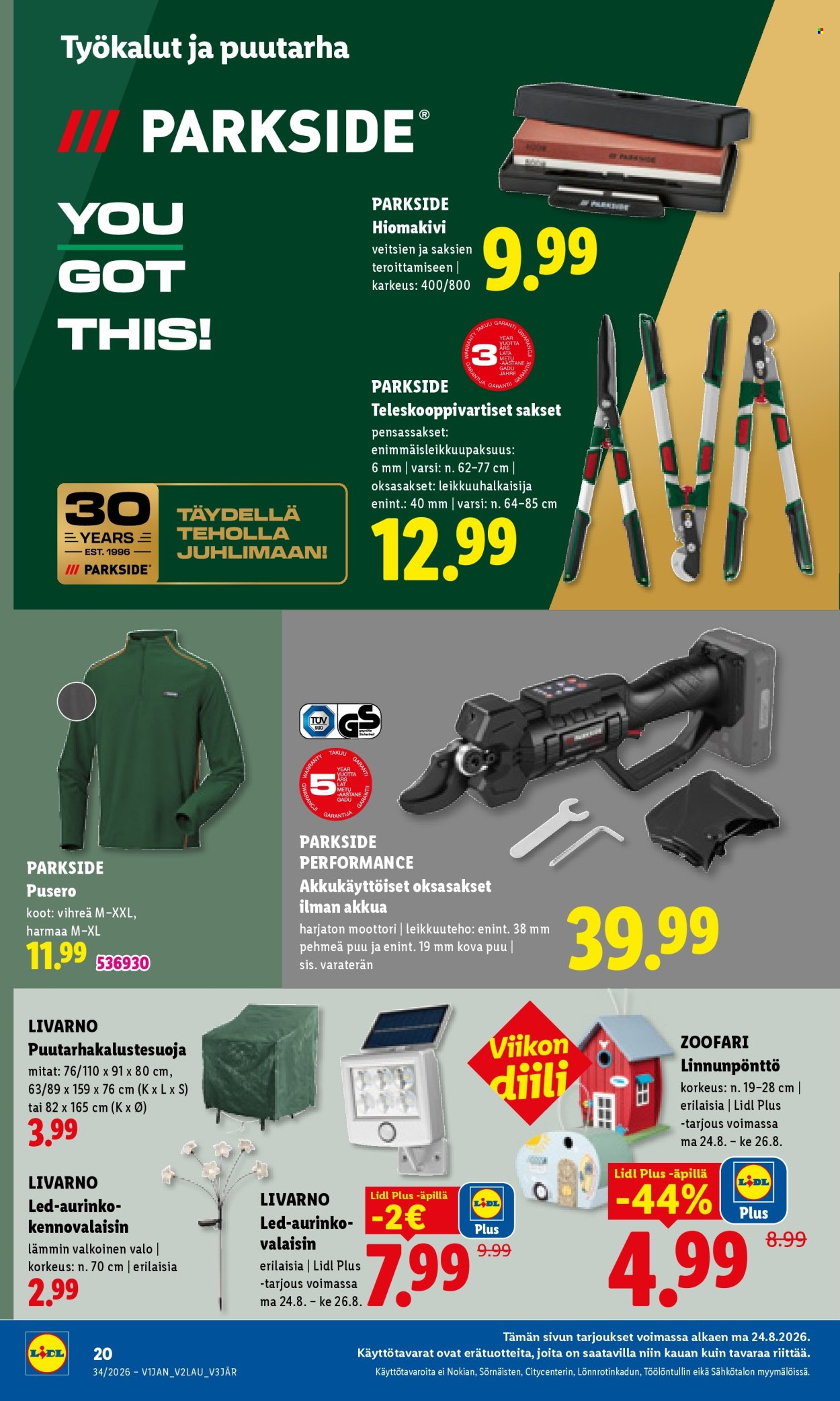 Lidl tarjoukset - 24.08.2026 - 26.08.2026. Sivu 14