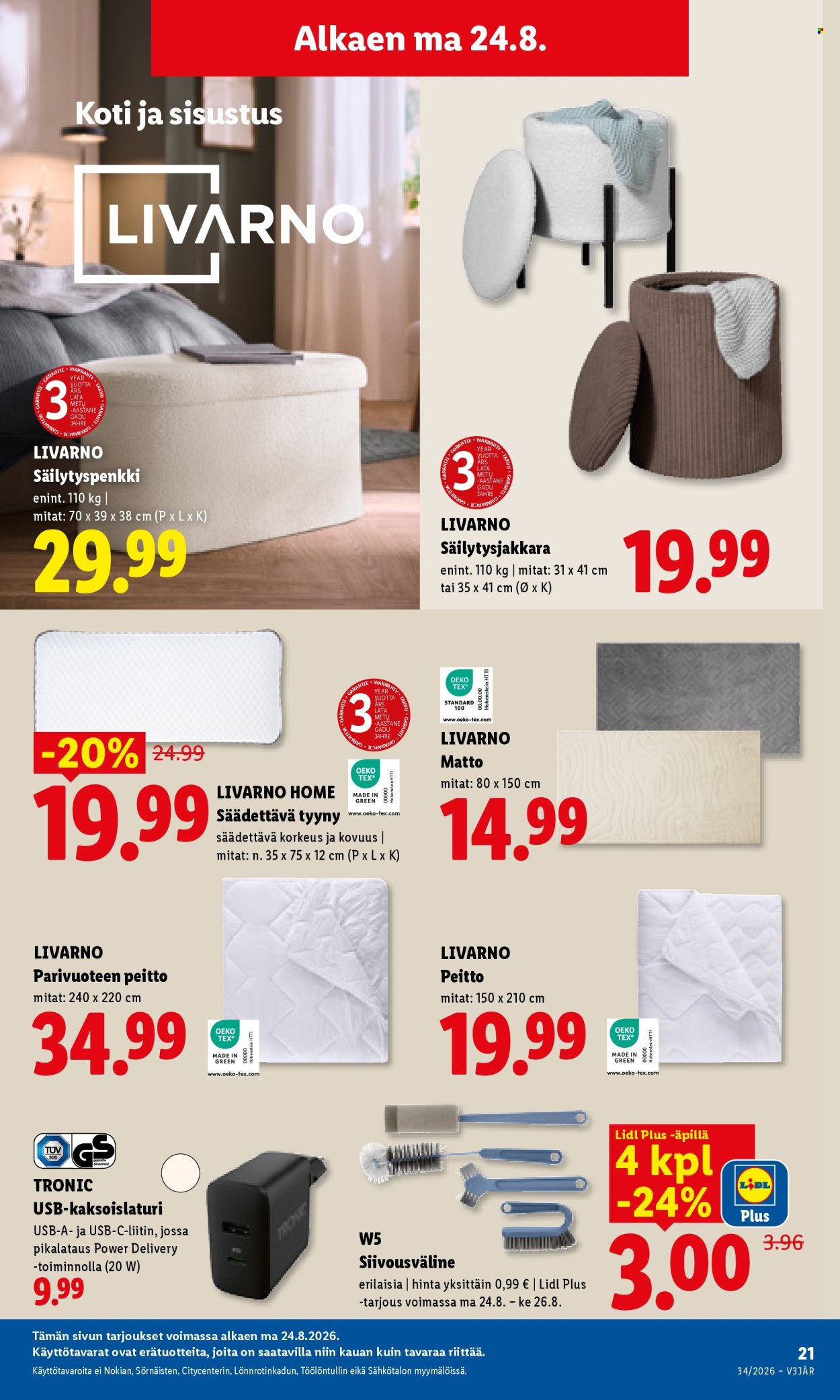 Lidl tarjoukset - 24.08.2026 - 26.08.2026. Sivu 15