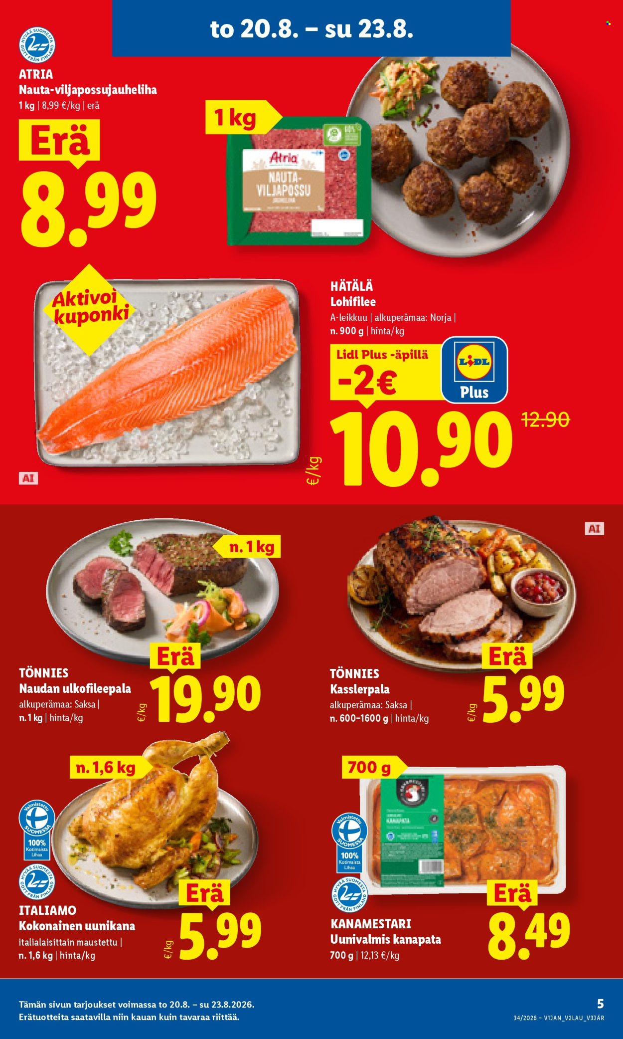 Lidl tarjoukset - 20.08.2026 - 23.08.2026. Sivu 5