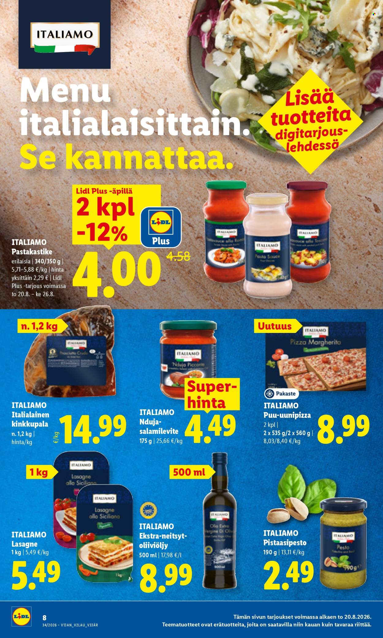 Lidl tarjoukset - 20.08.2026 - 23.08.2026. Sivu 8