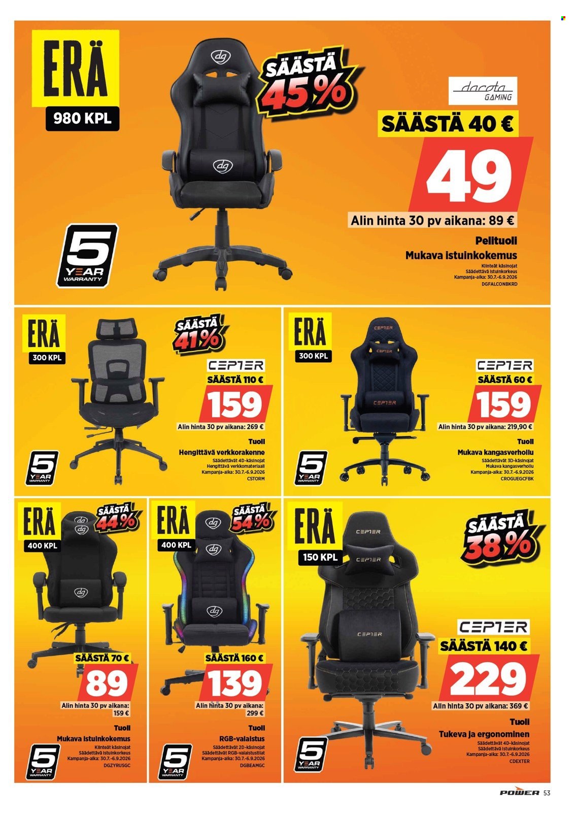 Power tarjoukset. Sivu 53