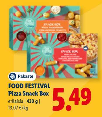 FOOD FESTIVAL Pizza Snack Box