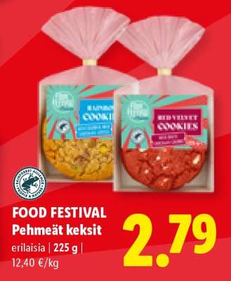 FOOD FESTIVAL Pehmeät keksit
