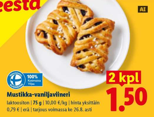 Mustikka-vaniljaviineri