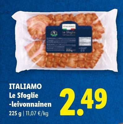 ITALIAMO Le Sfoglie -leivonnainen