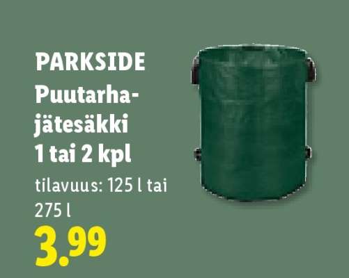 PARKSIDE Puutarha-jätesäkki 1 tai 2 kpl