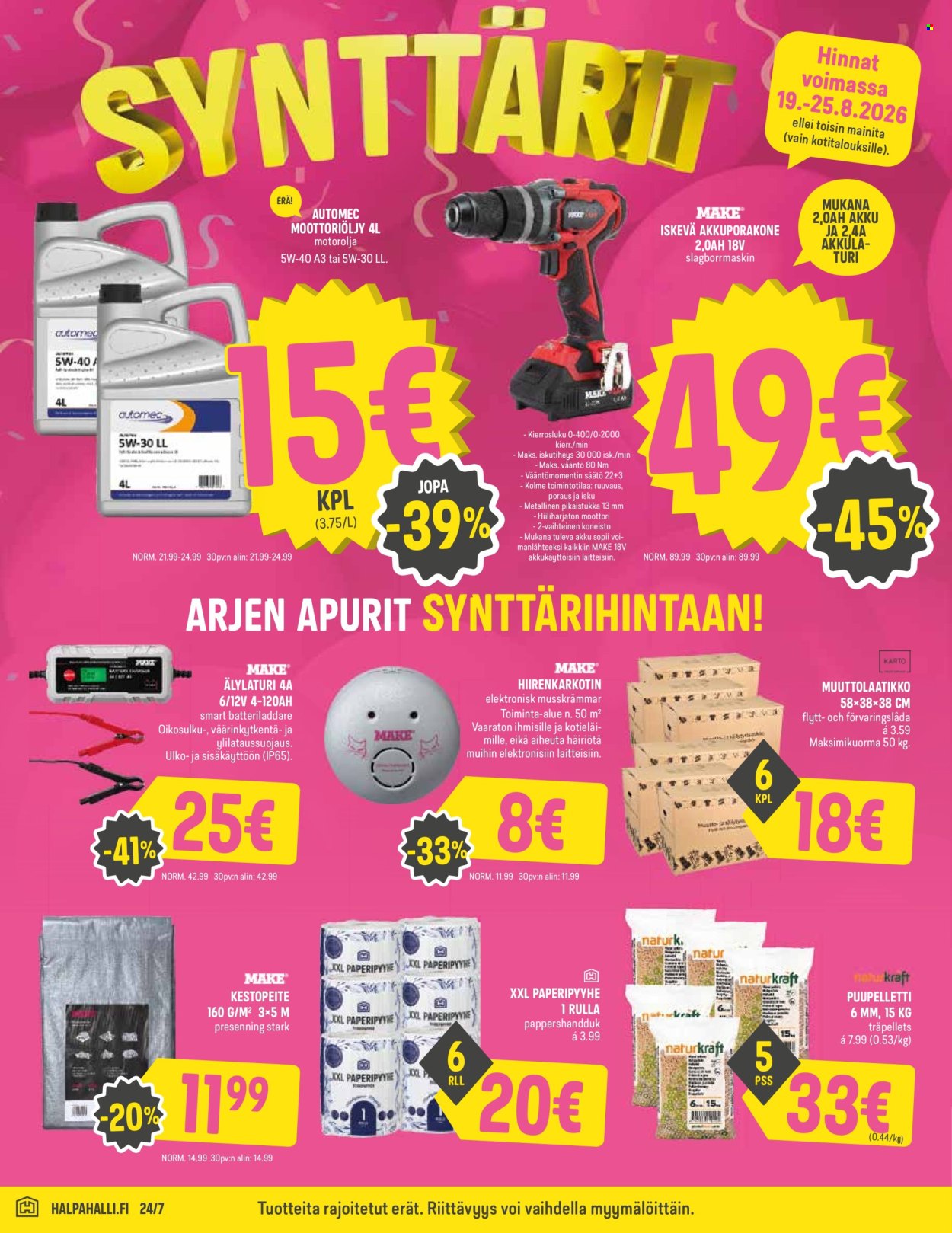 HalpaHalli tarjoukset - 19.08.2026 - 25.08.2026. Sivu 6