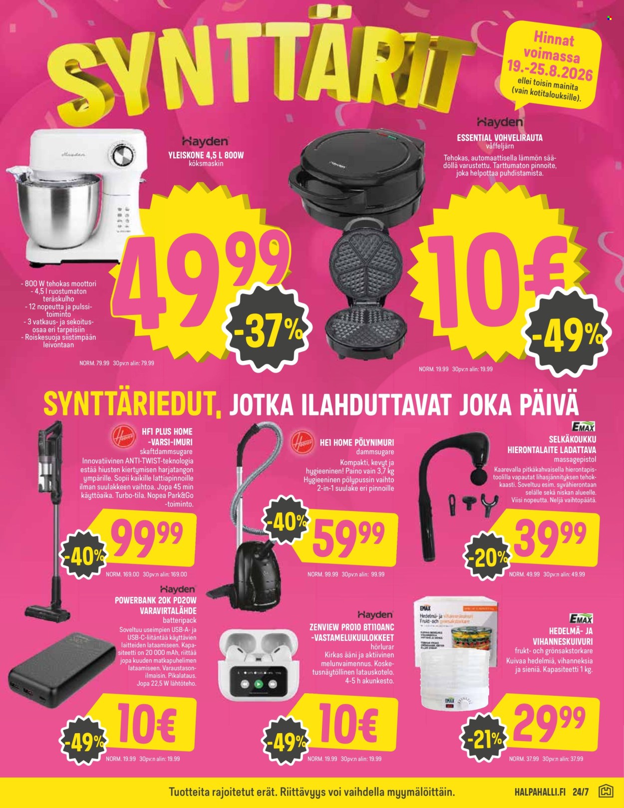 HalpaHalli tarjoukset - 19.08.2026 - 25.08.2026. Sivu 7