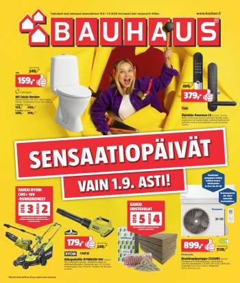 Bauhaus tarjoukset  - 19.08.2026 - 01.09.2026.