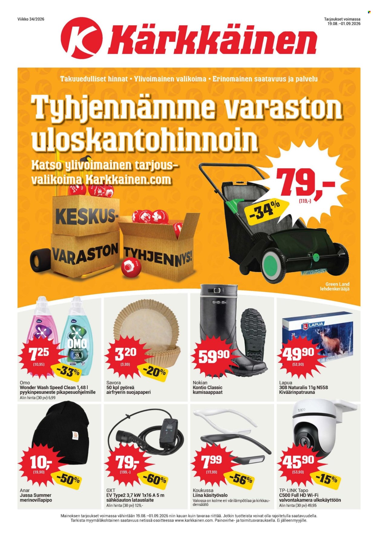 Kärkkäinen tarjoukset - 19.08.2026 - 01.09.2026. Sivu 1
