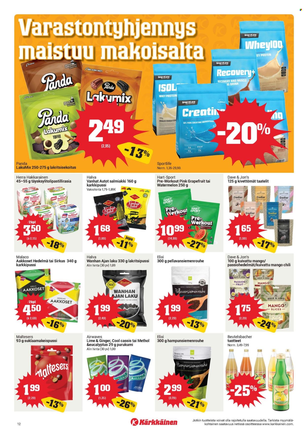 Kärkkäinen tarjoukset - 19.08.2026 - 01.09.2026. Sivu 12