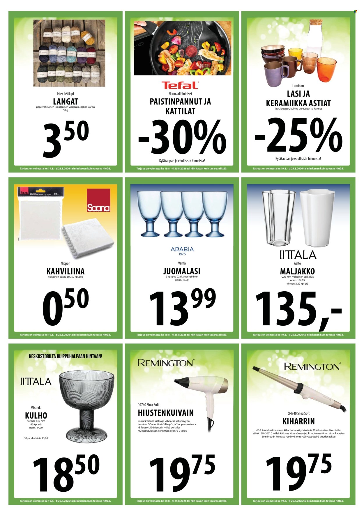 Tuuri tarjoukset - 19.08.2026 - 25.08.2026. Sivu 15