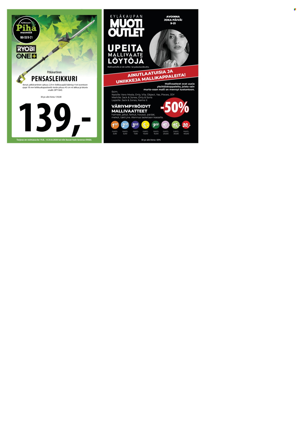 Tuuri tarjoukset - 19.08.2026 - 25.08.2026. Sivu 24
