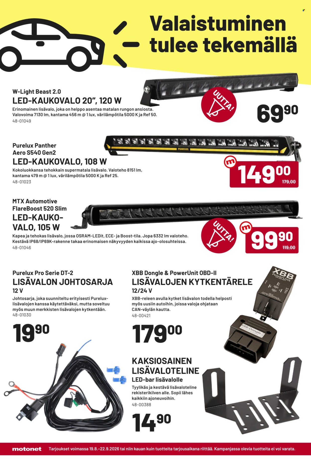 Motonet tarjoukset - 19.08.2026 - 22.09.2026. Sivu 2