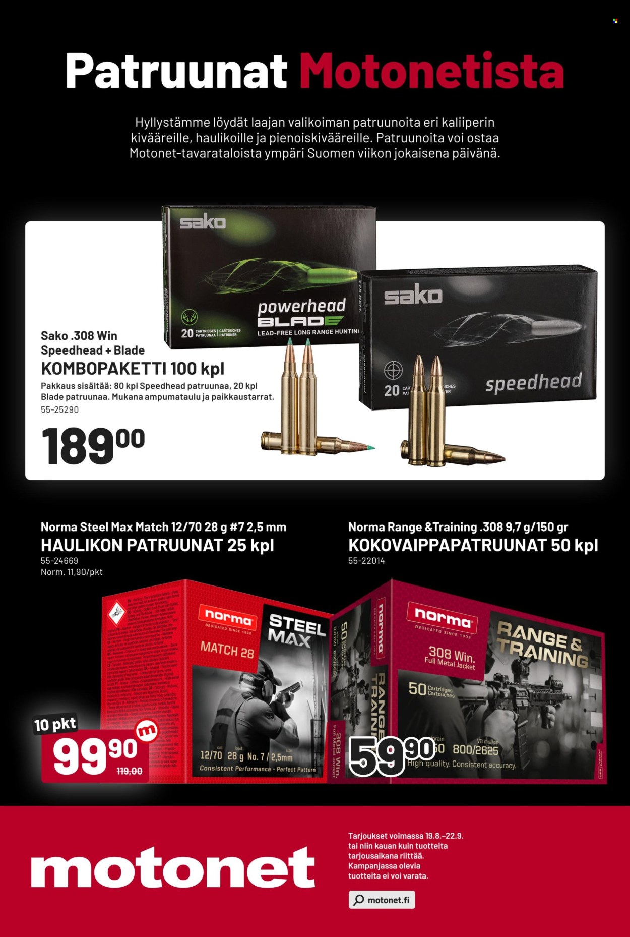 Motonet tarjoukset - 19.08.2026 - 22.09.2026. Sivu 16