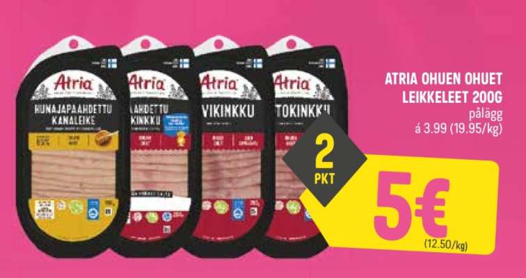 ATRIA OHUEN OHUET LEIKKELEET 200G