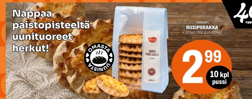 Vaasan RIISIPIIRAKKA