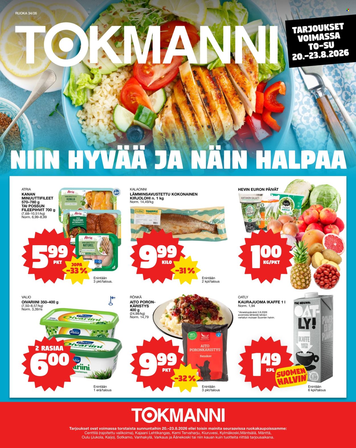 Tokmanni tarjoukset - 20.08.2026 - 23.08.2026. Sivu 1