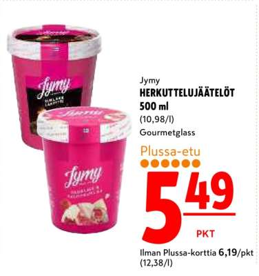 Jymy HERKUTTELUJÄÄTELÖT 500 ml