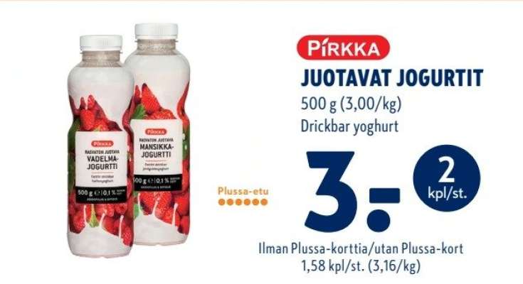 Pirkka Juotavat Jogurtit