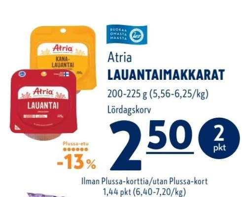 Atria Lauantaimakkarat
