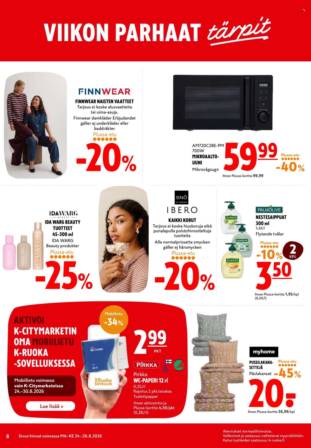 K-citymarket tarjoukset - 24.08.2026 - 26.08.2026. Sivu 8