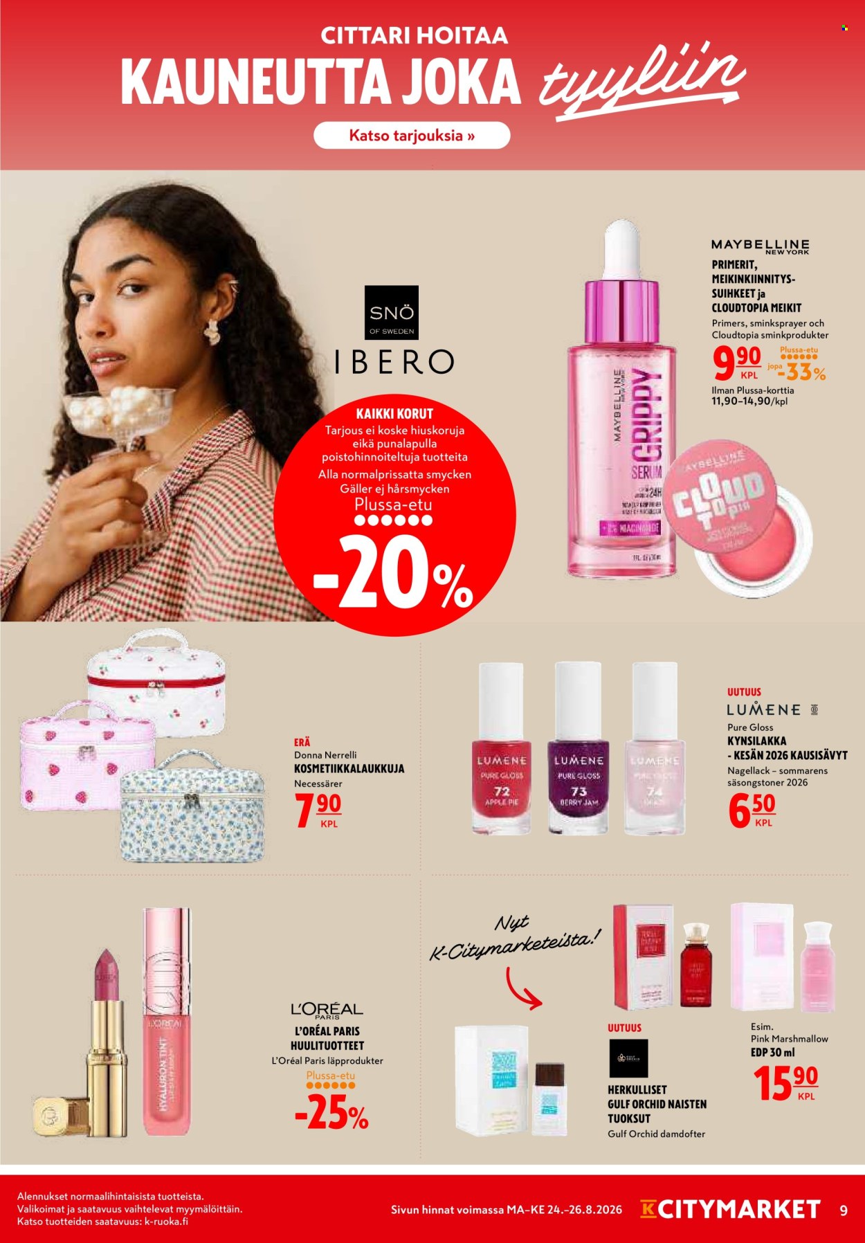 K-citymarket tarjoukset - 24.08.2026 - 26.08.2026. Sivu 9