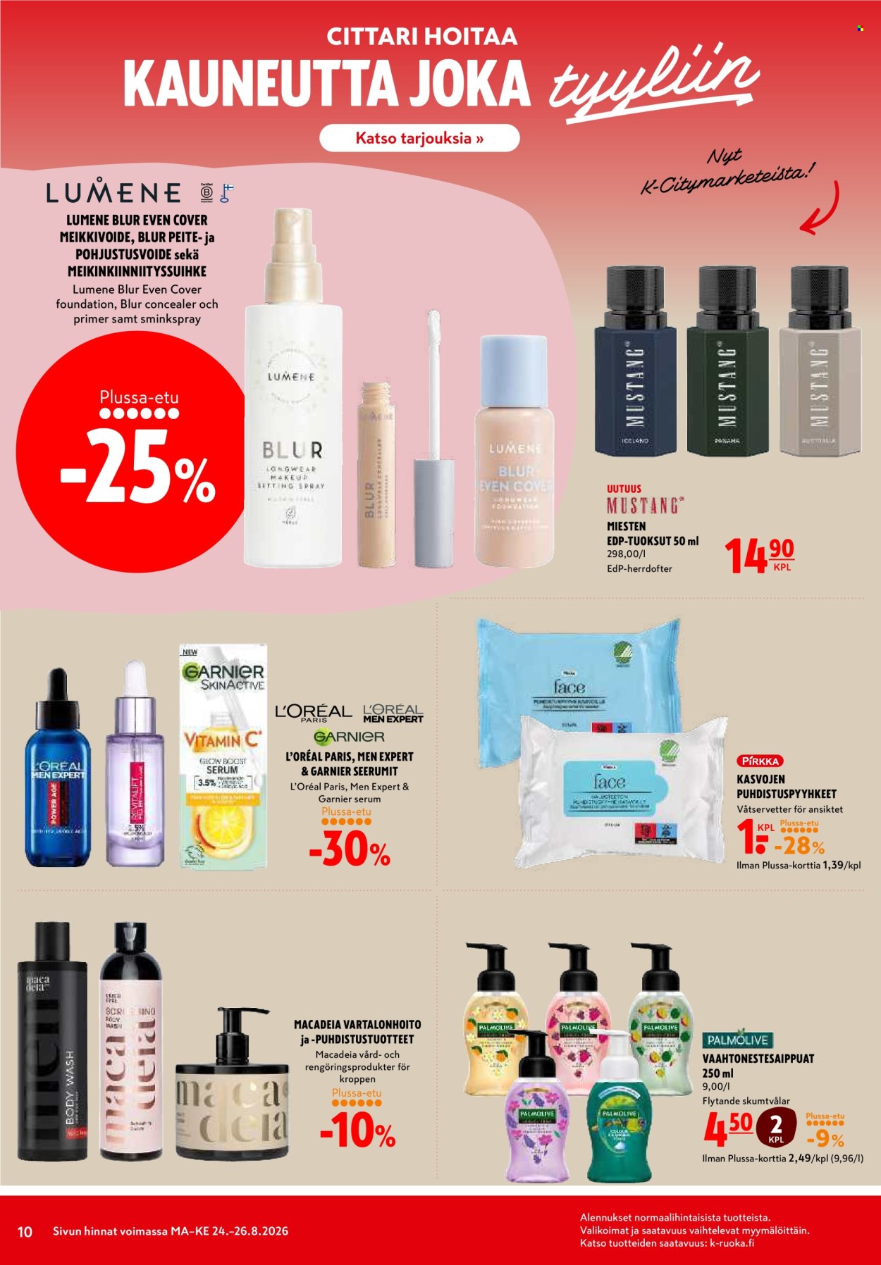 K-citymarket tarjoukset - 24.08.2026 - 26.08.2026. Sivu 10